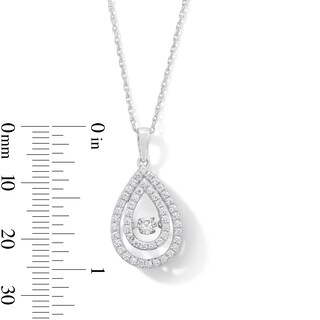 Unstoppable Love™ 0.50 CT. T.W. Certified Lab-Created Diamond Double Teardrop Pendant in 14K White Gold (F/SI2)