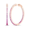 Le Vian® White and Pink Sapphire Ombré Inside-Out Hoop Earrings in 14K Strawberry Gold®