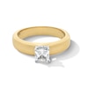 1.10 CT. T.W. Princess-Cut Diamond Solitaire Wide Band Engagement Ring in 14K Gold