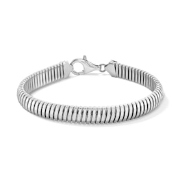 8.15mm Omega Chain Bracelet in Hollow Sterling Silver - 7.5”