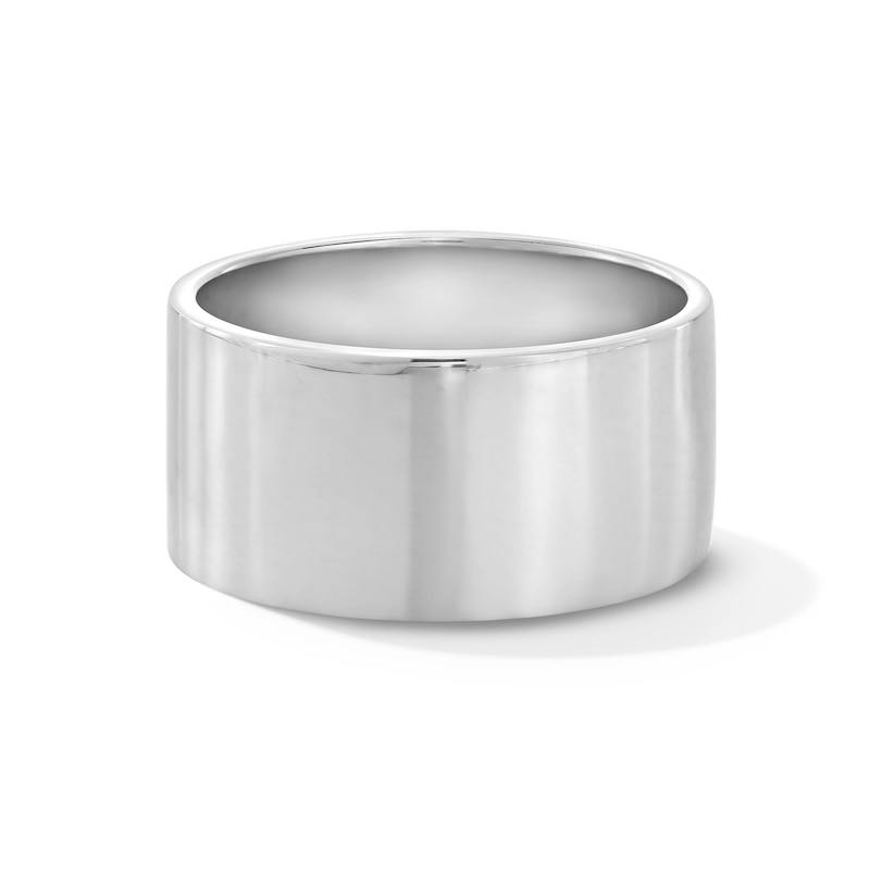 Main Image 1 of 10.0mm Tube Cigar Band in Hollow Sterling Silver - Size 8