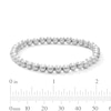 5.0mm Bead Strand Bracelet in Solid Sterling Silver