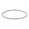 Thumbnail Image 1 of 2.5mm Diamond-Cut Cube Link Bracelet in Solid Sterling Silver - 7.5”