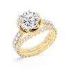 Thumbnail Image 6 of Enchanted Star Belle 3.80 CT. T.W. Certified Lab-Created Diamond Rose Engagement Ring in 14K Gold (F/VS2)