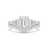 Enchanted Star Cinderella 3.95 CT. T.W. Emerald Certified Lab-Created Diamond Collar Engagement Ring in 14K White Gold