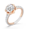 Thumbnail Image 1 of Enchanted Star Belle 2.69 CT. T.W. Certified Lab-Created Diamond Rose Split Shank Engagement Ring in 14K Two-Tone Gold