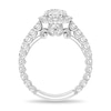 Thumbnail Image 3 of Enchanted Star Cinderella 2.80 CT. T.W. Oval Certified Lab-Created Diamond Frame Engagement Ring in 14K White Gold