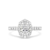 Thumbnail Image 4 of Enchanted Star Cinderella 2.80 CT. T.W. Oval Certified Lab-Created Diamond Frame Engagement Ring in 14K White Gold