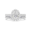 Thumbnail Image 7 of Enchanted Star Cinderella 2.80 CT. T.W. Oval Certified Lab-Created Diamond Frame Engagement Ring in 14K White Gold