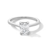 1.60 CT. T.W. Radiant-Cut Certified Lab-Created Diamond Solitaire Engagement Ring in 14K White Gold (F/VS2)