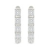 0.23 CT. T.W. Diamond Quad J-Hoop Earrings in Sterling Silver