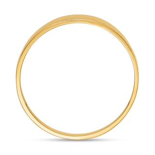 Tapered Flat-Top Cigar Band in 10K Gold