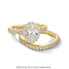 Vera Wang Love Collection 1.58 CT. T.W. Oval Certified Lab-Created Diamond Frame Twist Engagement Ring in 14K Gold