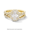 Vera Wang Love Collection 1.58 CT. T.W. Oval Certified Lab-Created Diamond Frame Twist Engagement Ring in 14K Gold