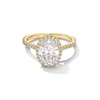 Thumbnail Image 1 of Vera Wang Love Collection 1.95 CT. T.W. Oval Certified Lab-Created Diamond Frame Engagement Ring in 14K Gold (F/VS2)