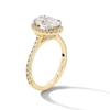 Thumbnail Image 3 of Vera Wang Love Collection 1.95 CT. T.W. Oval Certified Lab-Created Diamond Frame Engagement Ring in 14K Gold (F/VS2)