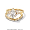 Vera Wang Love Collection 1.80 CT. T.W. Marquise-Cut Certified Lab-Created Diamond Floral Engagement Ring in 14K Gold