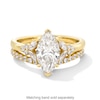 Vera Wang Love Collection 1.80 CT. T.W. Marquise-Cut Certified Lab-Created Diamond Floral Engagement Ring in 14K Gold