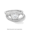 Vera Wang Love Collection 1.58 CT. T.W. Certified Lab-Created Diamond Cushion Frame Engagement Ring in 14K White Gold