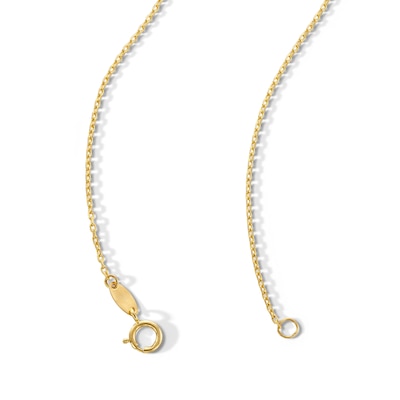 Infinity and Diamond-Cut Bead Station Necklace in 10K Gold