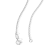 Thumbnail Image 2 of Infinity and Diamond-Cut Bead Station Necklace in 10K White Gold