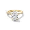 Vera Wang Love Collection 3.45 CT. T.W. Pear-Shaped Certified Lab-Created Diamond Engagement Ring in 14K Gold (F/VS2)