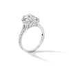 Thumbnail Image 2 of Vera Wang Love Collection 2.95 CT. T.W. Oval Certified Lab-Created Diamond Scallop Engagement Ring in 14K White Gold