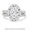 Thumbnail Image 4 of Vera Wang Love Collection 2.95 CT. T.W. Oval Certified Lab-Created Diamond Scallop Engagement Ring in 14K White Gold