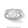 Thumbnail Image 3 of Vera Wang Love Collection 3.69 CT. T.W. Certified Lab-Created Diamond Frame Engagement Ring in 14K White Gold (F/VS2)