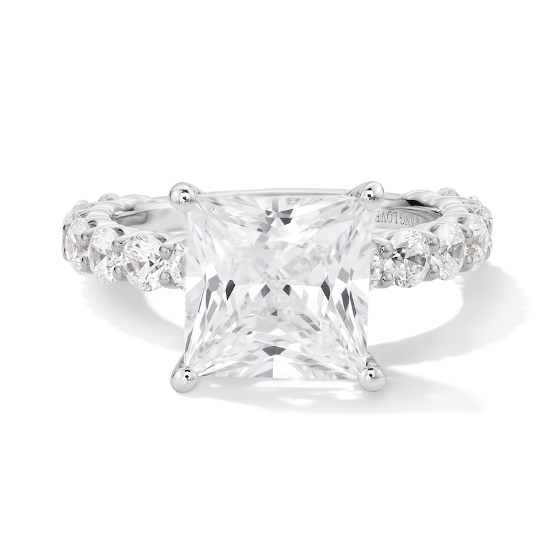 Main Image 1 of Vera Wang Love Collection 5.45 CT. T.W. Princess-Cut Certified Lab-Created Diamond Engagement Ring in 14K White Gold