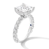 Thumbnail Image 3 of Vera Wang Love Collection 5.45 CT. T.W. Princess-Cut Certified Lab-Created Diamond Engagement Ring in 14K White Gold