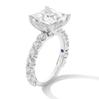 Vera Wang Love Collection 5.45 CT. T.W. Princess-Cut Certified Lab-Created Diamond Engagement Ring in 14K White Gold