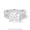 Thumbnail Image 5 of Vera Wang Love Collection 5.45 CT. T.W. Princess-Cut Certified Lab-Created Diamond Engagement Ring in 14K White Gold