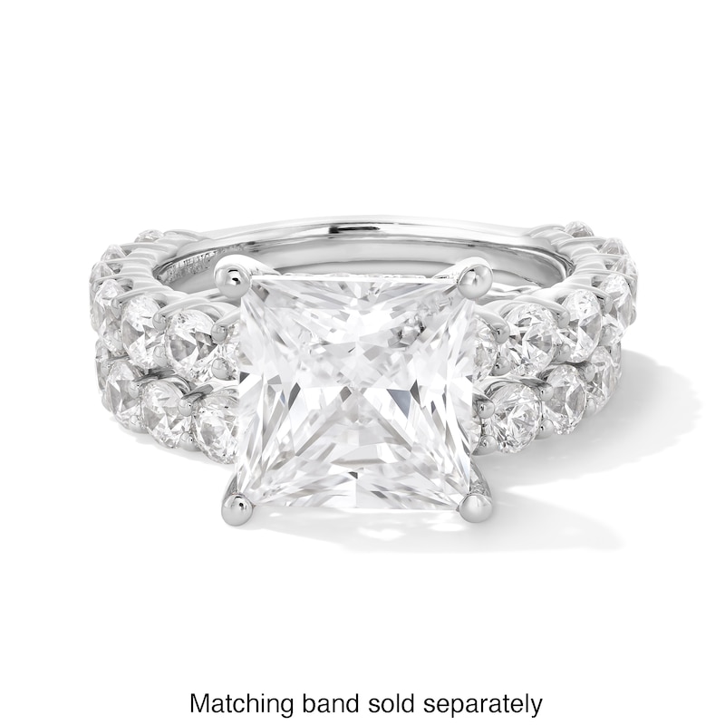 Main Image 5 of Vera Wang Love Collection 5.45 CT. T.W. Princess-Cut Certified Lab-Created Diamond Engagement Ring in 14K White Gold