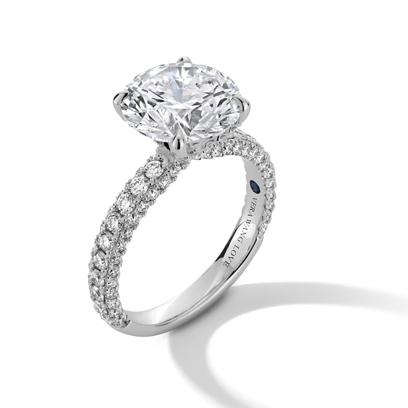 Main Image 3 of Vera Wang Love Collection 4.80 CT. T.W. Certified Lab-Created Diamond Engagement Ring in 14K White Gold (F/VS2)