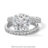 Thumbnail Image 4 of Vera Wang Love Collection 4.80 CT. T.W. Certified Lab-Created Diamond Engagement Ring in 14K White Gold (F/VS2)