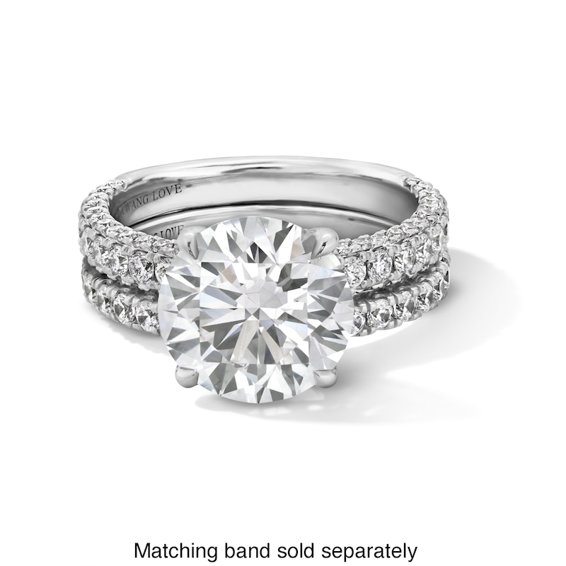 Main Image 5 of Vera Wang Love Collection 4.80 CT. T.W. Certified Lab-Created Diamond Engagement Ring in 14K White Gold (F/VS2)