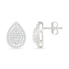 0.45 CT. T.W. Multi-Diamond Teardrop Frame Stud Earrings in 10K White Gold