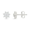 0.23 CT. T.W. Diamond Flower Stud Earrings in Sterling Silver