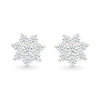 0.23 CT. T.W. Diamond Flower Stud Earrings in Sterling Silver