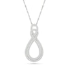 0.29 CT. T.W. Diamond Double-Infinity Pendant in 10K White Gold