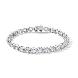 10.00 CT. T.W. Certified Lab-Created Diamond Tennis Bracelet in 10K White Gold (I/SI2)