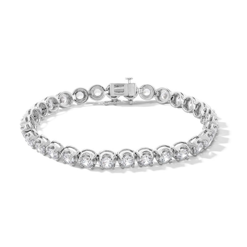 Main Image 1 of 10.00 CT. T.W. Certified Lab-Created Diamond Tennis Bracelet in 10K White Gold (I/SI2)