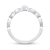 0.58 CT. T.W. Diamond Contour Band in 14K White Gold