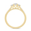 0.50 CT. T.W. Diamond Past Present Future® Engagement Ring in 10K Gold