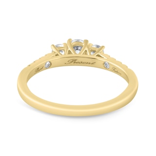 0.50 CT. T.W. Diamond Past Present Future® Engagement Ring in 10K Gold