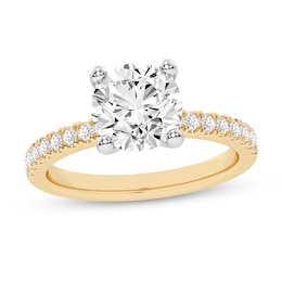 2.25 CT. T.W. Certified Lab-Created Diamond Engagement Ring in 14K Gold (F/VS2)