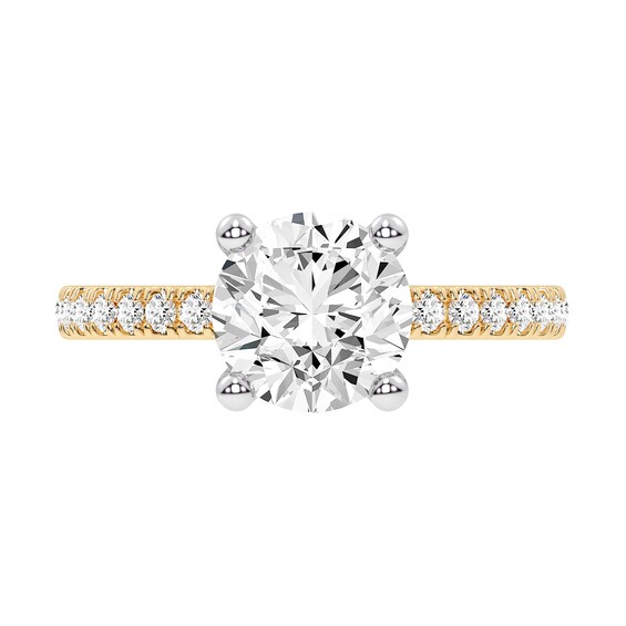 2.25 CT. T.W. Certified Lab-Created Diamond Engagement Ring in 14K Gold (F/VS2