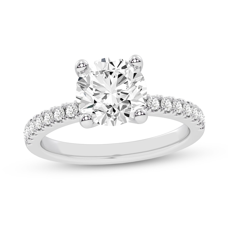 Main Image 1 of 2.25 CT. T.W. Certified Lab-Created Diamond Engagement Ring in 14K White Gold (F/VS2)