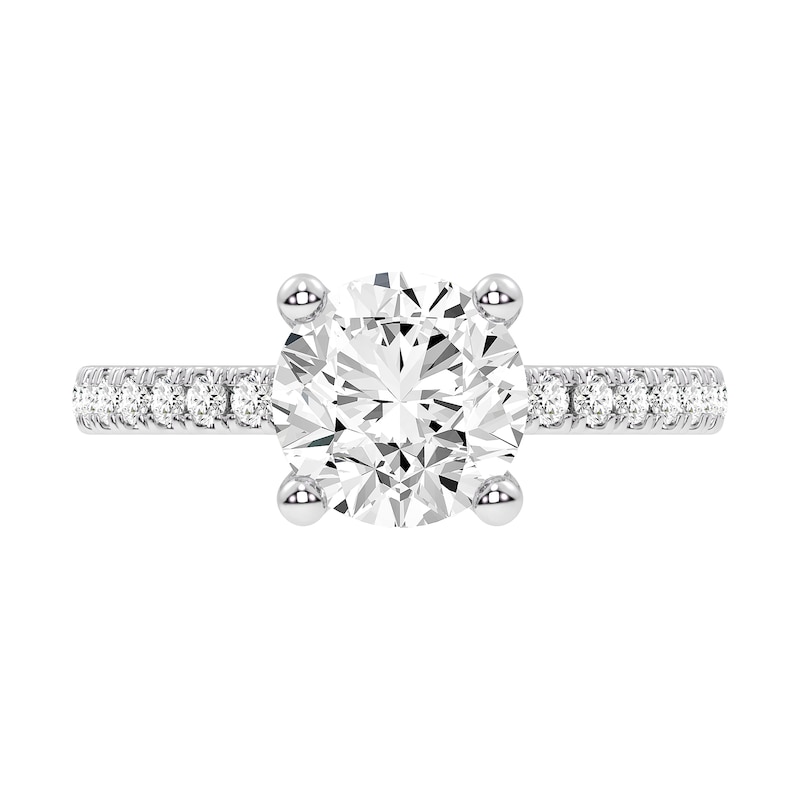 Main Image 3 of 2.25 CT. T.W. Certified Lab-Created Diamond Engagement Ring in 14K White Gold (F/VS2)